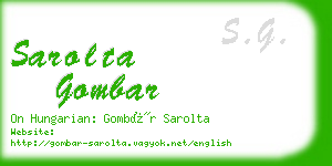 sarolta gombar business card